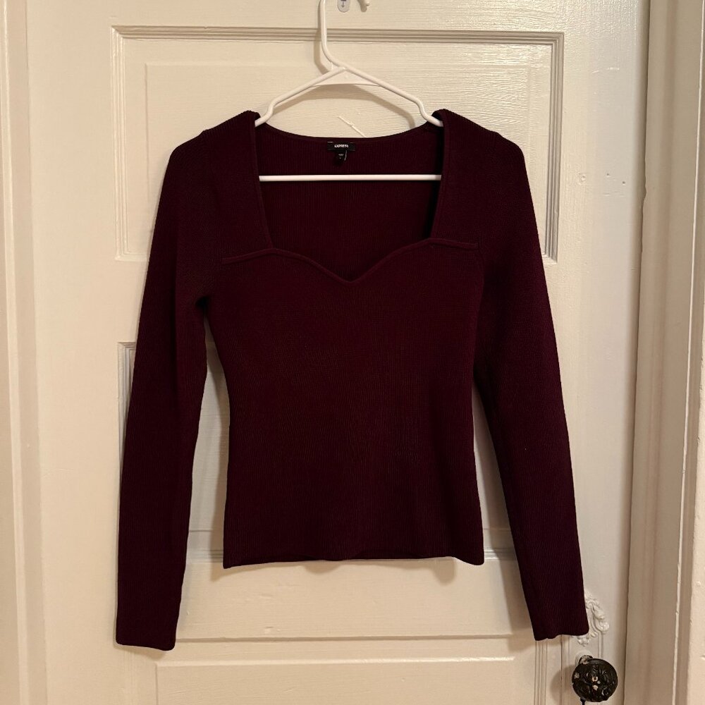 Maroon Express Sweater Top